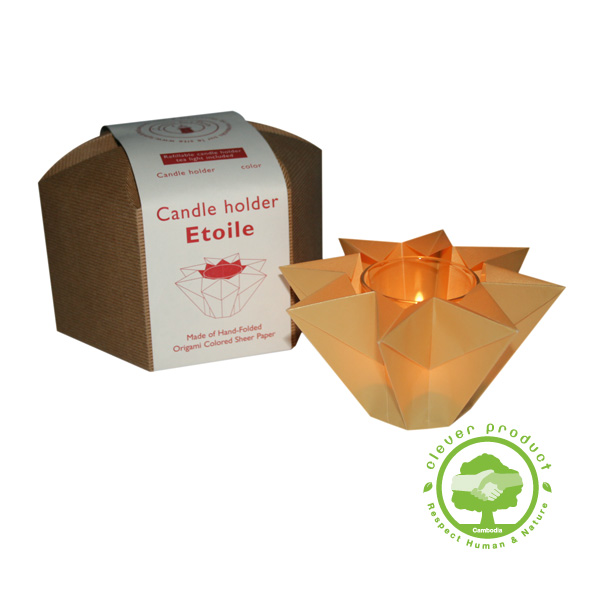 Photophore Etoile en origami