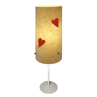 Lampe à pied Coeur rouge