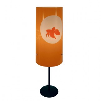 Lampe � pied Poisson rouge