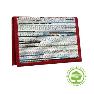 Couverture de carnet (grand) en papier journal recyclé
