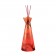 Lampe Tipi Ibiscus Orange et Bordeaux de 50 cm