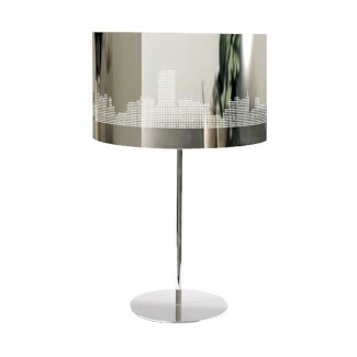 Lampe sur pied en inox Manhattan