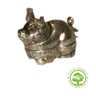 Boîte Cochon en argent