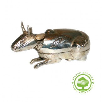 Bo�te Vache en argent