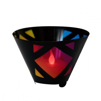 3 Photophores Vitraux