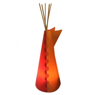Lampe Tipi avec baguettes bois de 150 cm