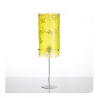 Lampe sur pied Ibiscus jaune