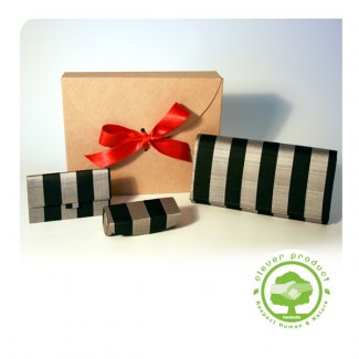 Coffret Cadeau femme 3 Accessoires en soie fine argent