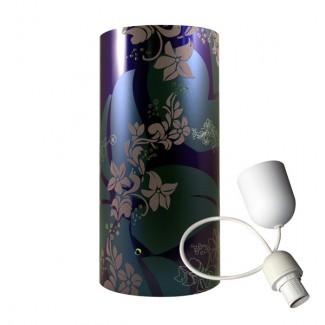 Suspension Ibiscus bleu et violet
