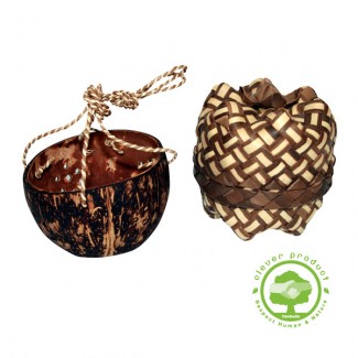 Photophore � suspendre en coco