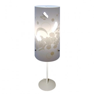 Lampe à pied Fleur Papillon blanc