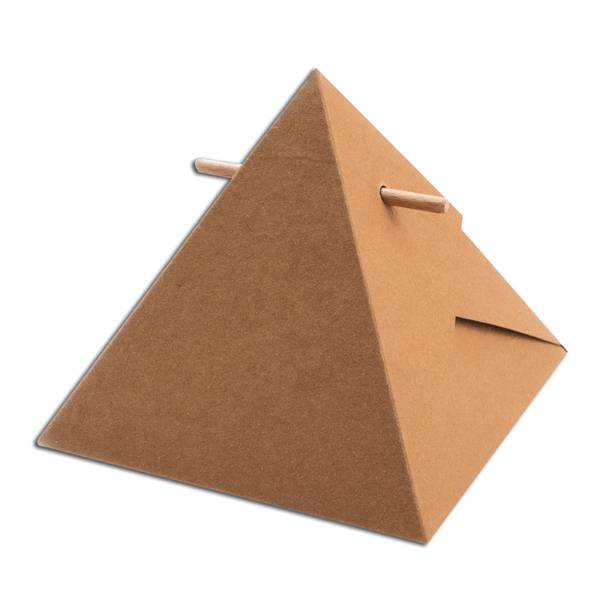 Boîte pyramide avec tige de bois #2